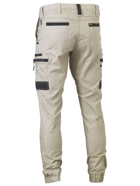 BISLEY Pants FLX +amp MOVE Stretch Utility Zip Cargo Cuffed BPC6334