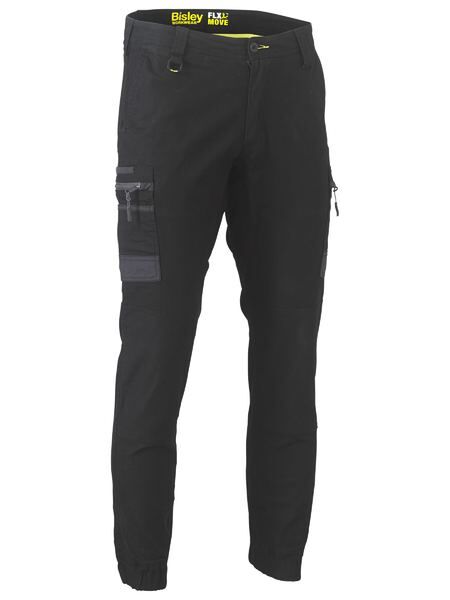 BISLEY Pants FLX +amp MOVE Stretch Utility Zip Cargo Cuffed BPC6334