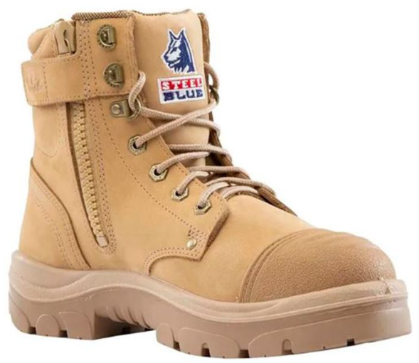 STEEL BLUE Argyle Zip Scuff Cap Safety Boot 312652 SAND