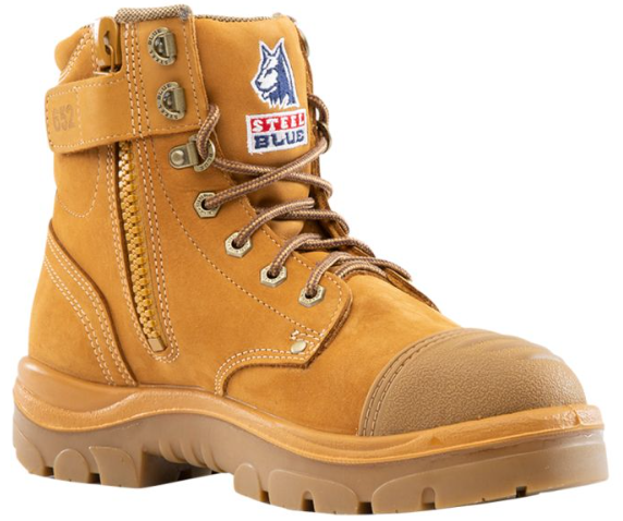STEEL BLUE Argyle Zip Scuff Cap Safety Boot 312652 WHEAT