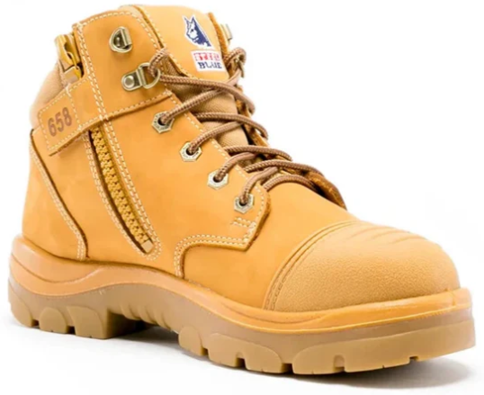 STEEL BLUE Parkes Zip Scuff Safety Boot 312658 WHEAT