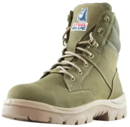 STEEL BLUE Southern Cross Zip Ladies Safety Boot 512761 KHAKI