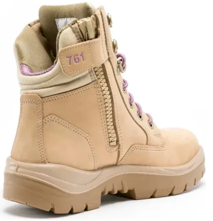 STEEL BLUE Southern Cross Zip Ladies Safety Boot 522761 SAND