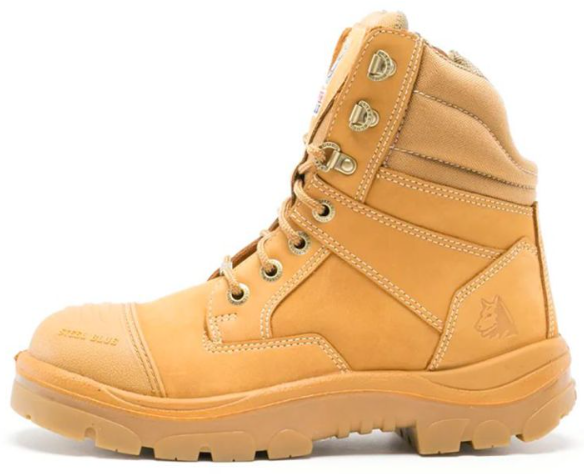 STEEL BLUE Southern Cross Zip Scuff Safety Boot 312661 WHEAT