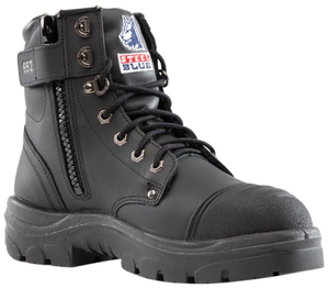STEEL BLUE Argyle Zip Scuff Cap Safety Boot (312652) BLACK