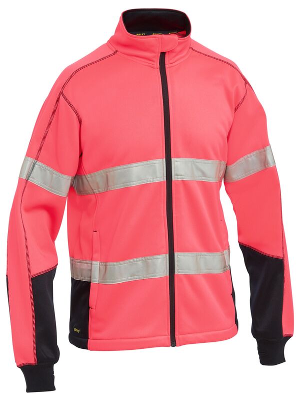 BISLEY Jump Taped Hi Vis Full Zip Fleece BK6611T