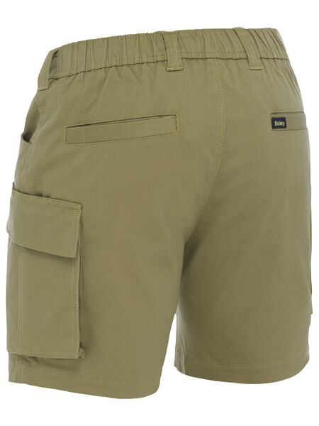 BISLEY Shorts Stretch Cotton Elastic Waist Cargo BSHC1018