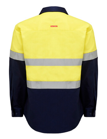 HARD YAKKA Shirt Hi Vis LS +Tape Y04610
