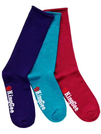 KING GEE Bamboo Work Socks - Pack 3 Womens K49271