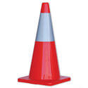 Traffic Cone   With Reflective Band   700mm