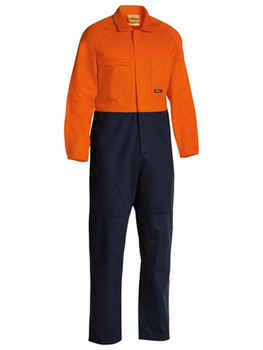 BISLEY Coveralls Cotton Drill Hi-Vis (BC6357)