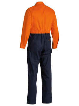 BISLEY Coveralls Cotton Drill Hi-Vis BC6357