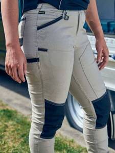 BISLEY FLX +amp MOVE Pants Stretch Cotton Shield Panel Womens BPL6022