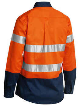 BISLEY Hi-Vis Drill Shirt Taped Womens BLT6456