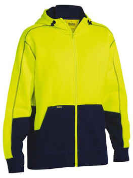 BISLEY Hoodie Hi Vis Zip Front Fleece (BK6819)