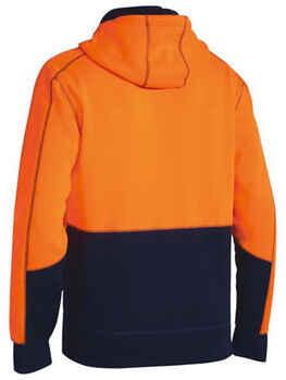 BISLEY Hoodie Hi Vis Zip Front Fleece BK6819