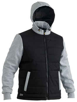 BISLEY Jacket Flex & Move Contrast Puffer Fleece Hoodie (BJ6944)