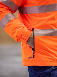 BISLEY Jacket Hi Vis Heated with Hood BJ6842T