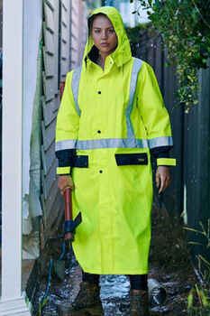 BISLEY Jacket Hi Vis Long Rain BJ6961T