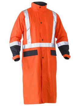 BISLEY Jacket Hi Vis Long Rain BJ6961T