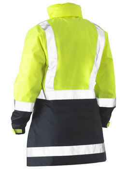 BISLEY Jacket Hi Vis Rain Womens BJL6966T