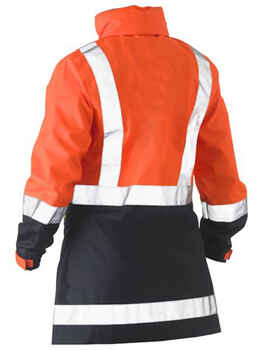 BISLEY Jacket Hi Vis Rain Womens BJL6966T