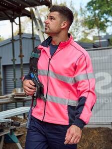 BISLEY Jumper Taped Hi Vis Full Zip Fleece (BK6611T)