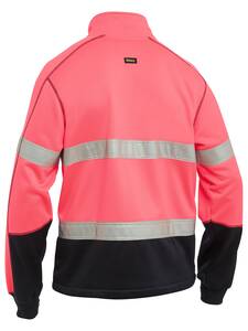 BISLEY Jump Taped Hi Vis Full Zip Fleece BK6611T