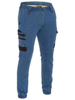 BISLEY Pants FLX & MOVE Stretch Denim Cargo Cuffed (BPC6335)