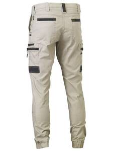 BISLEY Pants FLX +amp MOVE Stretch Utility Zip Cargo Cuffed BPC6334
