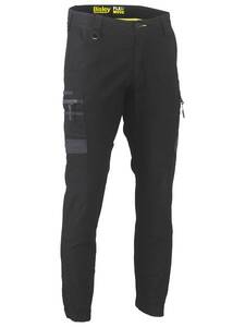 BISLEY Pants FLX +amp MOVE Stretch Utility Zip Cargo Cuffed BPC6334