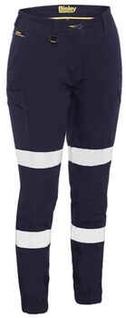 BISLEY Pants Stretch Cotton Taped Cuffed Womens BPL6028T