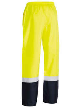 BISLEY Pants Taped Two Tone Hi Vis Shell Rain BP6965T