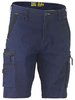 BISLEY Shorts Flex +amp Move Stretch Utility Zip Cargo BSHC1330