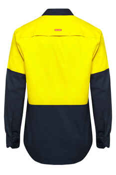 HARD YAKKA Shirt Hi Vis Vented LS Y07950