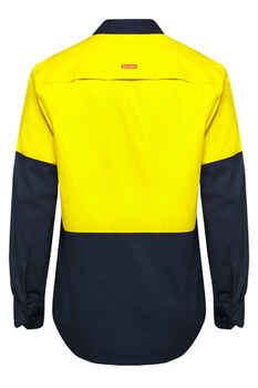 HARD YAKKA Shirt Hi Vis Vented LS Y07950