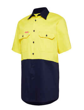 HARD YAKKA Shirt Hi Vis Vented SS Y04620