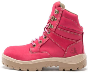 STEEL BLUE Southern Cross Zip Ladies Safety Boot 512761 PINK