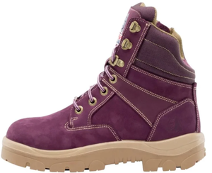 STEEL BLUE Southern Cross Zip Ladies Safety Boot 512761 PURPLE