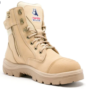 STEEL BLUE Southern Cross Zip Scuff Safety Boot 312661 SAND
