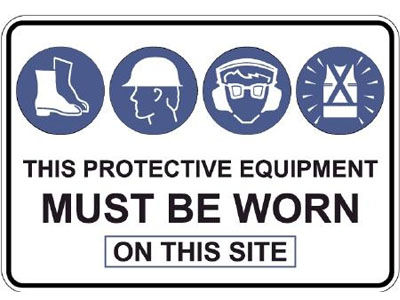 This Protective Equipment Must Be Worn On This Site